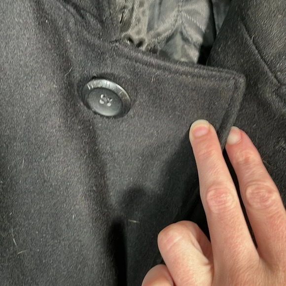 𝅺Michael Kors Wool Blend Lined 4 Button Jacket Coat Black Men’s size XL - Picture 7 of 11